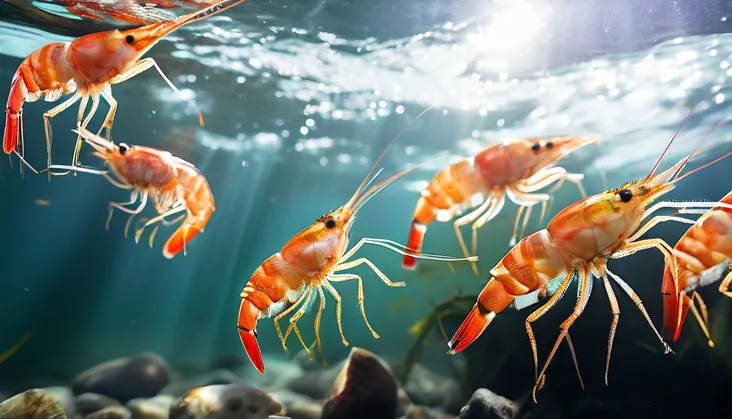 Shrimp aquaculture pond